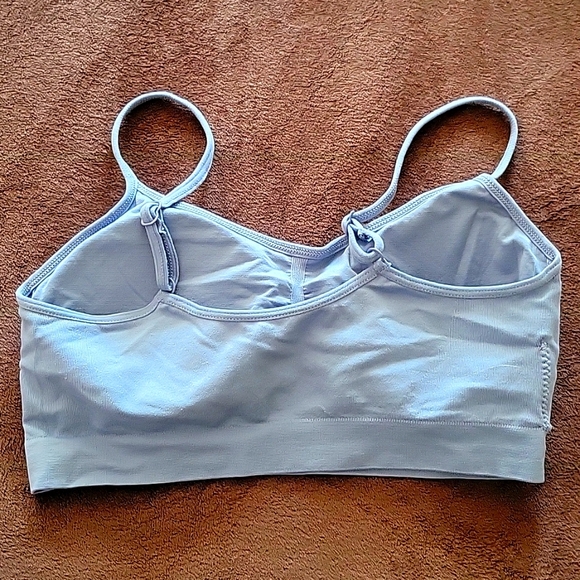 NWOT NAUTICA Intimates Sports Bra 2 Pack White & Blue - Picture 6 of 9